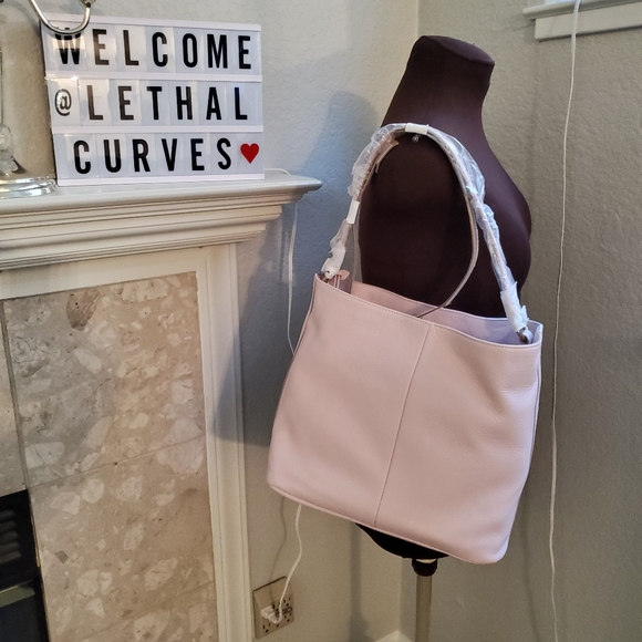 NWT ISAAC MIZRAHI PINK SHOULDER BAG - Picture 9 of 11